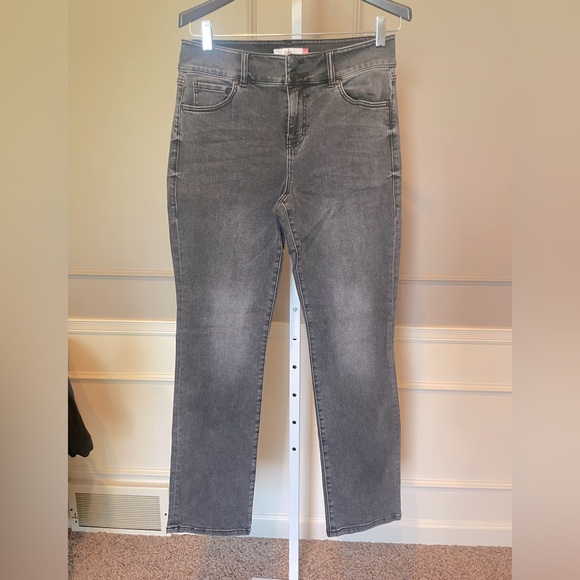 Cabi 4705 Slim Straight Black Jeans Cinch Straight 10 EUCNWOT charcoal gray - Picture 1 of 7